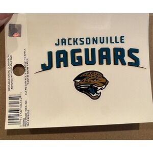Jacksonville Jaguars NFL Football Vinyl Sticker Car Window Decal Reusable Cling‎